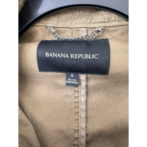 Banana Republic Jacket Womens Small Olive Green Utility Field Military Pockets - Picture 8 of 10
